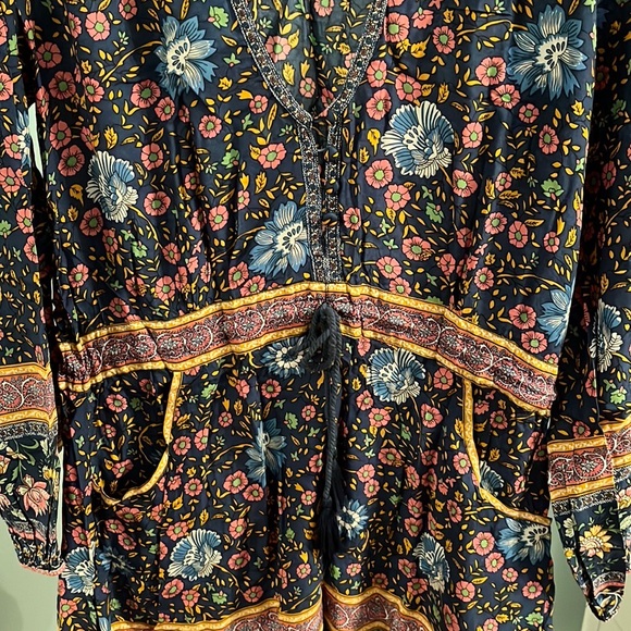 Spell Designs. Spell and the Gypsy Collective Folk Town Playdress in navy. - Picture 6 of 10